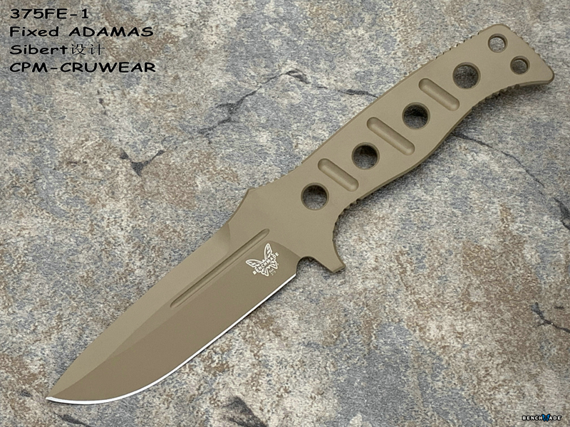 Benchmade 蝴蝶 375FE-1 ADAMAS™ Sibert设计 CPM-CRUWEAR超级强壮工具钢一体警务专用直刀 （暂无现货）